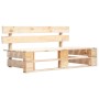 Muebles de palets 6 pzas y cojines madera pino impregnada