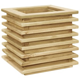 Arriate de madera de pino impregnada 50x50x40 cm de vidaXL, Maceteros y jardineras - Ref: Foro24-49093, Precio: 68,09 €, Desc...