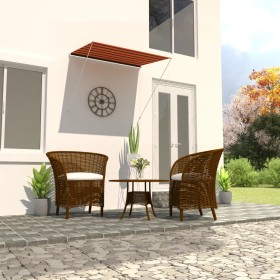 Orange and brown retractable awning 200x150 cm by vidaXL, Awnings - Ref: Foro24-145895, Price: 65,99 €, Discount: %