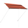 Orange and brown retractable awning 200x150 cm by vidaXL, Awnings - Ref: Foro24-145895, Price: 65,99 €, Discount: %