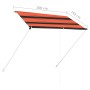 Orange and brown retractable awning 200x150 cm by vidaXL, Awnings - Ref: Foro24-145895, Price: 65,99 €, Discount: %