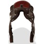 Western saddle, bridle and real leather breastplate 13" brown by vidaXL, Frames - Ref: Foro24-91351, Price: 156,99 €, Discoun...