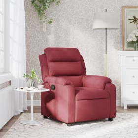 Sillón reclinable de tela rojo tinto de vidaXL, Sillones - Ref: Foro24-373465, Precio: 220,99 €, Descuento: %