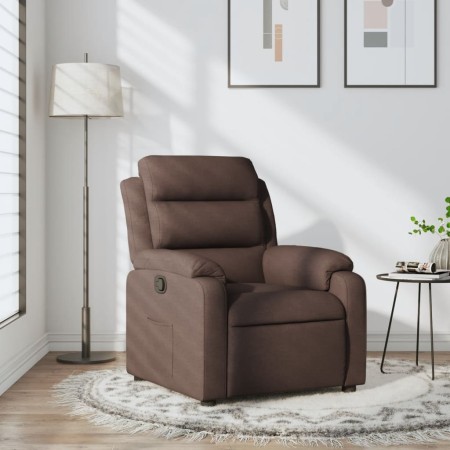 Dark Brown Fabric Recliner by vidaXL, Armchairs - Ref: Foro24-373467, Price: 220,99 €, Discount: %