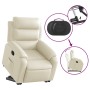 Cream-colored artificial leather lifting recliner by vidaXL, Armchairs - Ref: Foro24-3205043, Price: 303,99 €, Discount: %