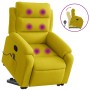 Yellow Velvet Liftable Massage Recliner by vidaXL, Armchairs - Ref: Foro24-3205110, Price: 325,99 €, Discount: %