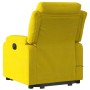 Yellow Velvet Liftable Massage Recliner by vidaXL, Armchairs - Ref: Foro24-3205110, Price: 325,99 €, Discount: %