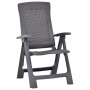 Reclining garden chairs, 2 units, plastic, mocha color by vidaXL, Garden chairs - Ref: Foro24-48762, Price: 105,77 €, Discoun...