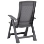 Reclining garden chairs, 2 units, plastic, mocha color by vidaXL, Garden chairs - Ref: Foro24-48762, Price: 105,77 €, Discoun...