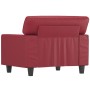 Sillón cuero sintético rojo tinto 60 cm de vidaXL, Sofás - Ref: Foro24-359410, Precio: 193,76 €, Descuento: %