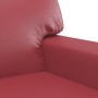 Sillón cuero sintético rojo tinto 60 cm de vidaXL, Sofás - Ref: Foro24-359410, Precio: 183,99 €, Descuento: %