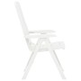 Reclining garden chairs 2 units white plastic by vidaXL, Garden chairs - Ref: Foro24-48766, Price: 131,14 €, Discount: %