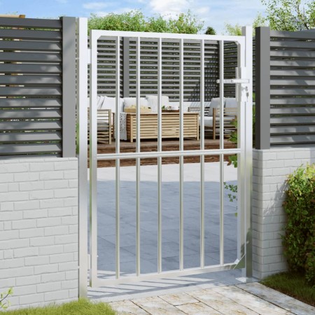 Puerta de jardín de acero inoxidable 100x125 cm de vidaXL, Puertas de jardín - Ref: Foro24-376470, Precio: 149,76 €, Descuent...