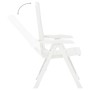 Reclining garden chairs 2 units white plastic by vidaXL, Garden chairs - Ref: Foro24-48766, Price: 131,14 €, Discount: %