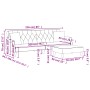 2-Sitzer-Schlafsofa und dunkelgraue Samthockerkissen von vidaXL, Sofas - Ref: Foro24-3216220, Preis: 313,99 €, Rabatt: %