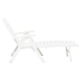 Tumbona plegable de plástico blanco de vidaXL, Tumbonas - Ref: Foro24-48754, Precio: 119,64 €, Descuento: %