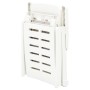 Tumbona plegable de plástico blanco de vidaXL, Tumbonas - Ref: Foro24-48754, Precio: 119,64 €, Descuento: %