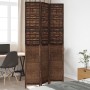 Dark brown paulownia wood 3-panel separator screen by vidaXL, Room dividers - Ref: Foro24-358704, Price: 98,03 €, Discount: %