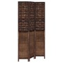 Dark brown paulownia wood 3-panel separator screen by vidaXL, Room dividers - Ref: Foro24-358704, Price: 98,99 €, Discount: %