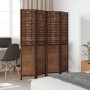 Dark brown paulownia wood 4-panel separator screen by vidaXL, Room dividers - Ref: Foro24-358706, Price: 110,62 €, Discount: %