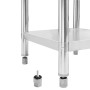 Stainless steel kitchen work table 80x60x85 cm by vidaXL, Restoration - Ref: Foro24-51186, Price: 138,75 €, Discount: %