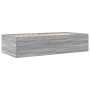 Tumbona con cajones madera ingeniería gris Sonoma 90x190 cm