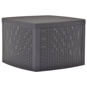 Plastic side table in mocha color, 54x54x36.5 cm by vidaXL, Garden tables - Ref: Foro24-48776, Price: 37,00 €, Discount: %