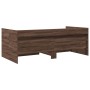 Lounger with brown oak engineered wood drawers 90x190 cm by vidaXL, Beds and slatted bases - Ref: Foro24-3280859, Price: 214,...