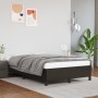 Estructura de cama cuero sintético negro 120x190 cm