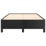 Estructura de cama cuero sintético negro 120x190 cm