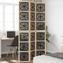 Divider screen 3 panels solid Paulownia wood brown black by vidaXL, Room dividers - Ref: Foro24-358800, Price: 94,67 €, Disco...