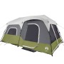 Family tent with LED 9 people quick opening light green by vidaXL, tents - Ref: Foro24-94310, Price: 266,99 €, Discount: %