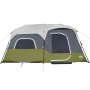 Family tent with LED 9 people quick opening light green by vidaXL, tents - Ref: Foro24-94310, Price: 266,99 €, Discount: %