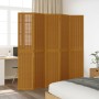 5-panel partition screen solid brown paulownia wood by vidaXL, Room dividers - Ref: Foro24-358823, Price: 135,98 €, Discount: %