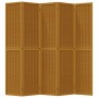 5-panel partition screen solid brown paulownia wood by vidaXL, Room dividers - Ref: Foro24-358823, Price: 144,99 €, Discount: %