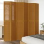 6-panel partition screen solid paulownia wood brown by vidaXL, Room dividers - Ref: Foro24-358828, Price: 185,99 €, Discount: %