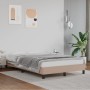 Cappuccino synthetic leather bed frame 120x190 cm by vidaXL, Beds and slatted bases - Ref: Foro24-379501, Price: 95,99 €, Dis...