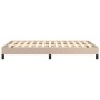 Cappuccino synthetic leather bed frame 120x190 cm by vidaXL, Beds and slatted bases - Ref: Foro24-379501, Price: 95,99 €, Dis...