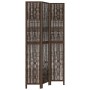 Dark brown paulownia wood 3-panel separator screen by vidaXL, Room dividers - Ref: Foro24-358655, Price: 83,61 €, Discount: %