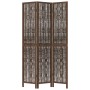 Dark brown paulownia wood 3-panel separator screen by vidaXL, Room dividers - Ref: Foro24-358655, Price: 83,61 €, Discount: %