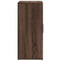 Aparador de madera de ingeniería marrón roble 60x31x70 cm