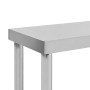 Stainless steel work table shelf 120x30x35 cm by vidaXL, Restoration - Ref: Foro24-51192, Price: 120,99 €, Discount: %