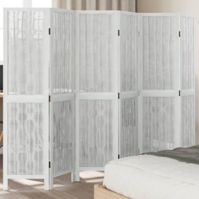 White Paulownia solid wood 6-panel dividing screen by vidaXL, Room dividers - Ref: Foro24-358681, Price: 148,84 €, Discount: %