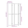 White Paulownia solid wood 4-panel dividing screen by vidaXL, Room dividers - Ref: Foro24-358676, Price: 117,99 €, Discount: %