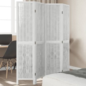 White Paulownia solid wood 4-panel dividing screen by vidaXL, Room dividers - Ref: Foro24-358674, Price: 95,99 €, Discount: %