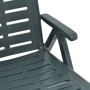 Folding green plastic sun lounger by vidaXL, Loungers - Ref: Foro24-48755, Price: 116,18 €, Discount: %