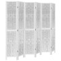 White Paulownia solid wood 6-panel dividing screen by vidaXL, Room dividers - Ref: Foro24-358683, Price: 138,99 €, Discount: %