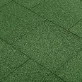 Fall protection rubber tiles 6 units green 50x50x3cm by vidaXL, Floors and carpets - Ref: Foro24-92321, Price: 100,99 €, Disc...