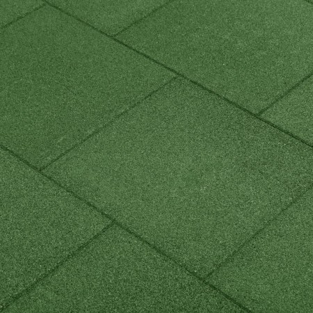 Fall protection rubber tiles 6 units green 50x50x3cm by vidaXL, Floors and carpets - Ref: Foro24-92321, Price: 100,99 €, Disc...