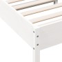 Solid white pine wood bed frame 100x200 cm by vidaXL, Beds and slatted bases - Ref: Foro24-844734, Price: 93,27 €, Discount: %